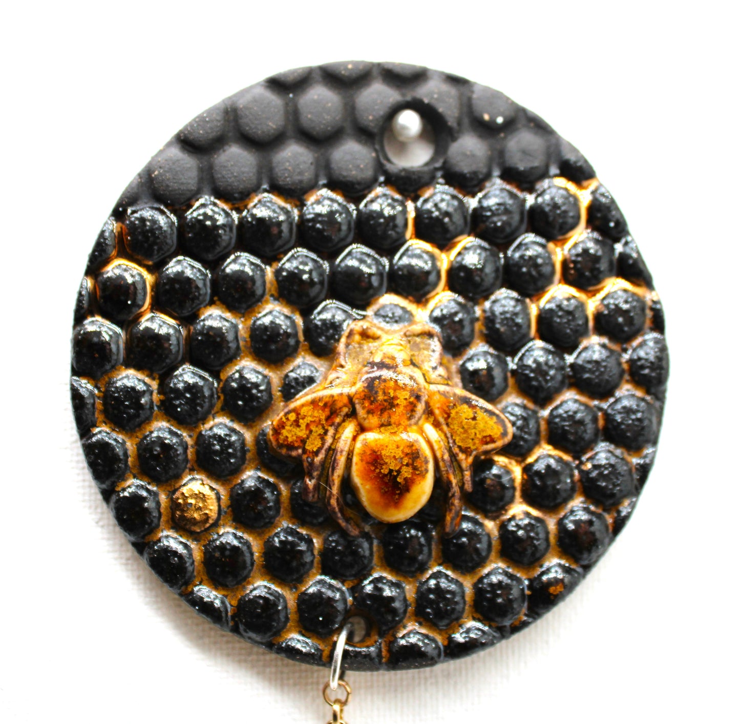 B3 Lustered Symmetrical Bee Wall Hanging with Prism