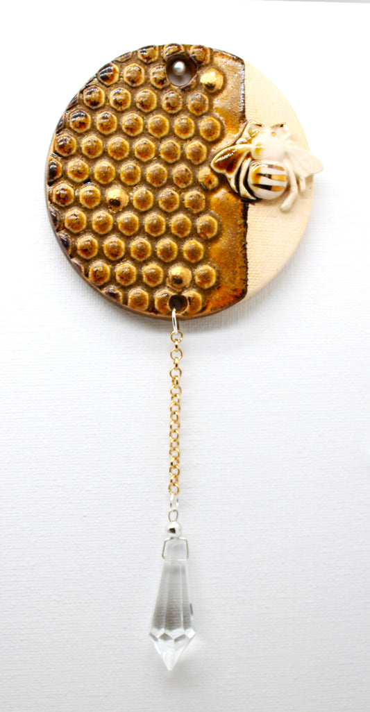 Lustered Bee BMix Wall Hanging with Prism