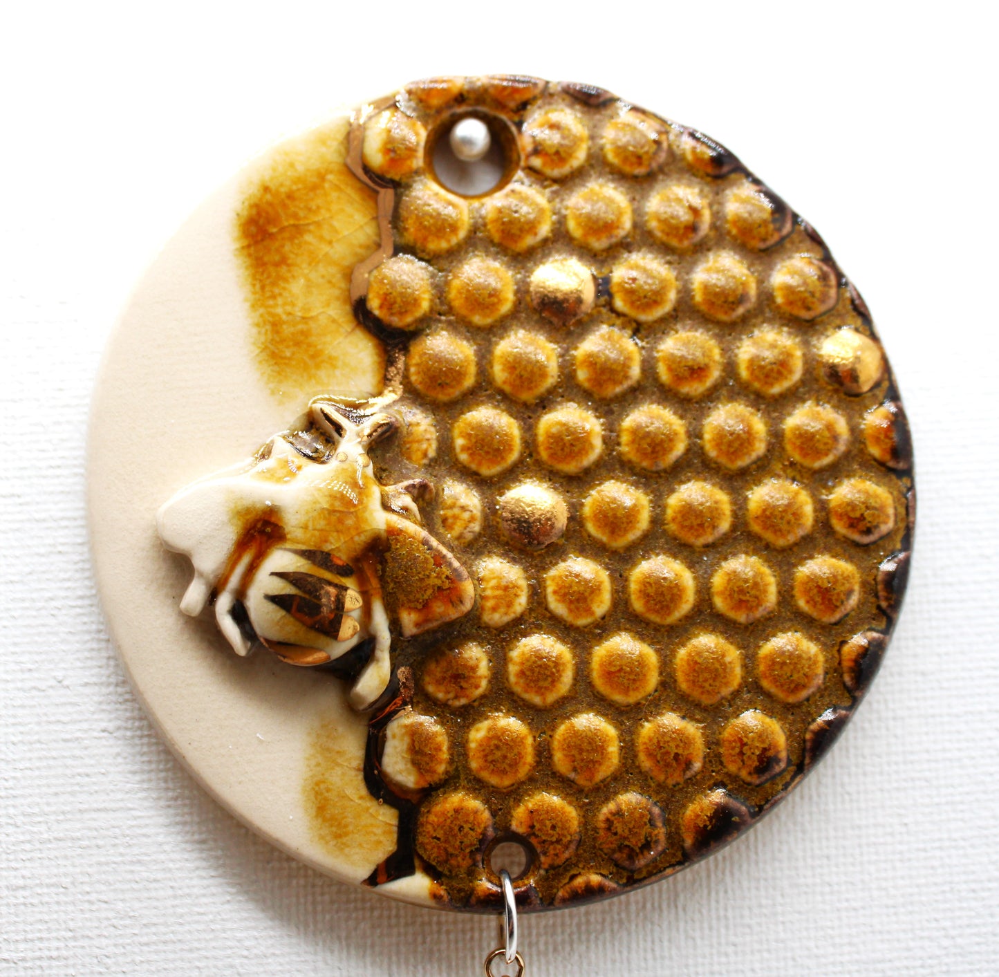 Lustered Bee Wall Hanging with Prism